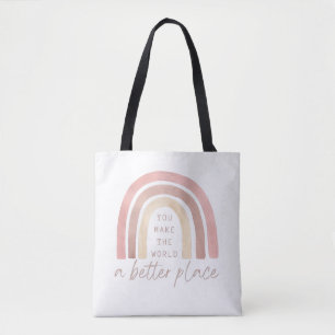 Tasje 'Je maakt de wereld een betere plek' Tote Bag