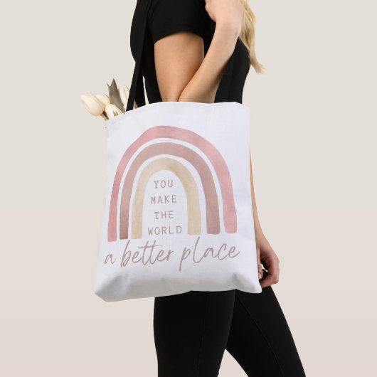Tasje 'Je maakt de wereld een betere plek' Tote Bag (Dichtbij)