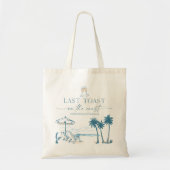 Tasje 'Laatste toast op de kust' voor vrijgezellen Tote Bag (Voorkant)