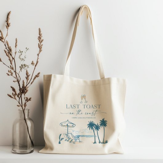 Tasje 'Laatste toost aan de kust' voor vrijgezelle Tote Bag