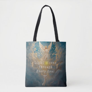 Tasje 'Licht Beweegt Door Elke Ziel' – Celestia Tote Bag