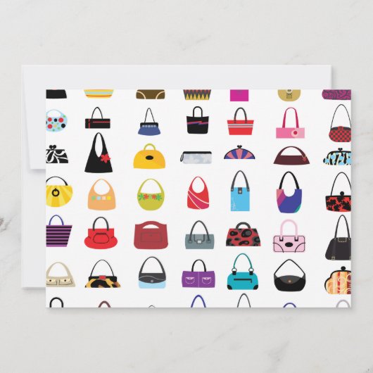 TASJE LIEFHEBBERS - Tas thema uitnodigingen (Achterkant)