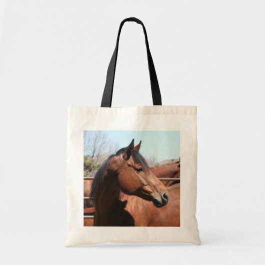 Tasje met afbeelding van een vospaard tote bag (Voorkant)