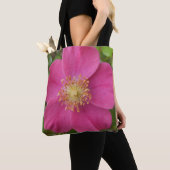 Tasje Met Afbeelding Van Helder Roze Roos Tote Bag (Dichtbij)