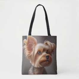 Tasje met afbeelding van kleine hond tote bag