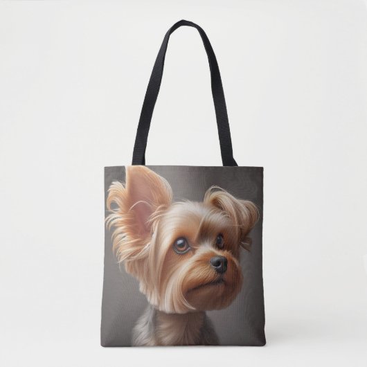 Tasje met afbeelding van kleine hond tote bag (Voorkant)