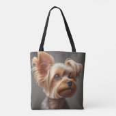 Tasje met afbeelding van kleine hond tote bag (Achterkant)