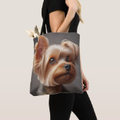 Tasje met afbeelding van kleine hond tote bag (Dichtbij)