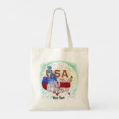 Tasje met beeld van de vrijheid tote bag (Achterkant)