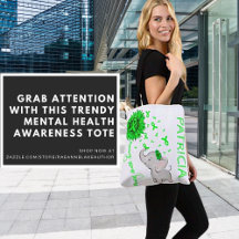 Tasje met bewustzijn van geestelijke gezondheid