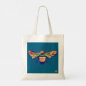 Tasje met Bij en Bloem Tote Bag (Achterkant)