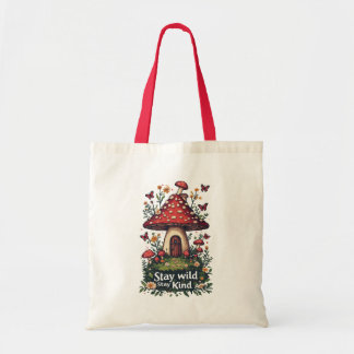 Tasje met boodschap over vriendelijkheid en natuur tote bag