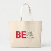 Tasje met de tekst 'Wees aardig' Grote Tote Bag (Voorkant)