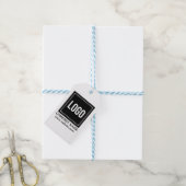 Tasje met eigen logo/tekst cadeaulabel (Met Touw)