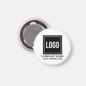 Tasje met eigen logo/tekst magneet (Voorkant / Achterkant)