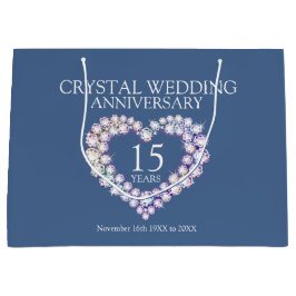 Tasje met foto als cadeau voor 15-jarig kristallen