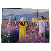 Tasje met foto 'Love Blooms' (Achterkant)