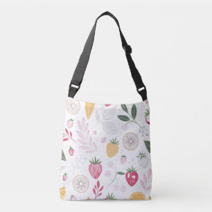 Tasje met fruitillustratie over de schouder crossbody tas