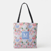 Tasje met grillige kippen tote bag (Achterkant)