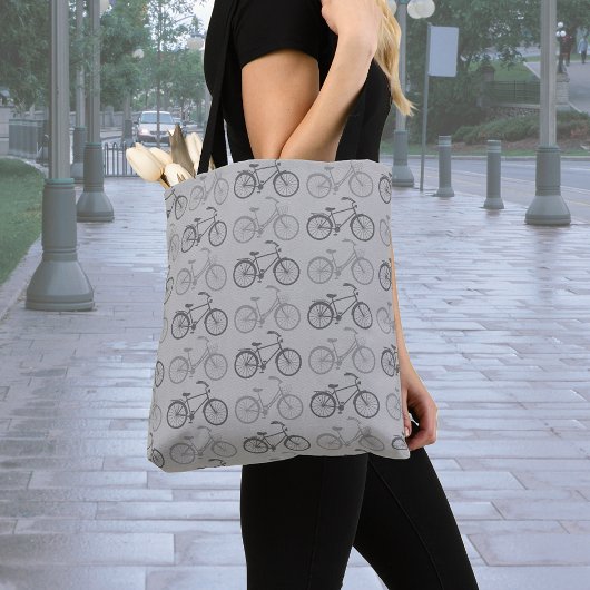 Tasje met haar fietspatroon tote bag