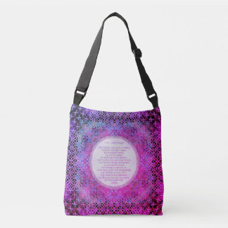 Tasje met het Onze Vader over de schouder Crossbody Tas