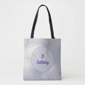 Tasje met illusie van zonafbeelding en monogram tote bag (Voorkant)
