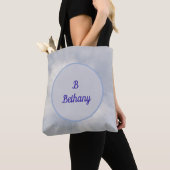 Tasje met illusie van zonafbeelding en monogram tote bag (Dichtbij)