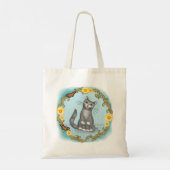Tasje met kat en muis tote bag (Achterkant)