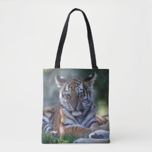 Tasje met kleine strepen tote bag