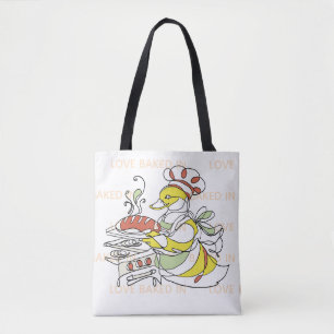 Tasje met 'Liefde gebakken in eend' Tote Bag