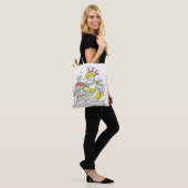 Tasje met 'Liefde gebakken in eend' Tote Bag (Op model)