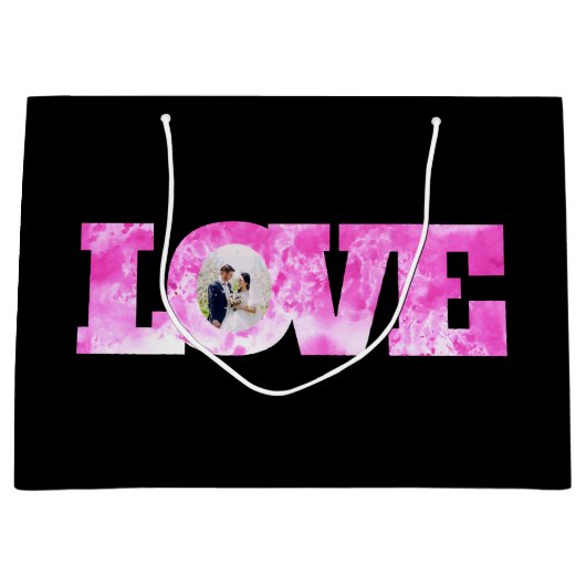 Tasje met liefdesfoto als cadeau (Voorkant)