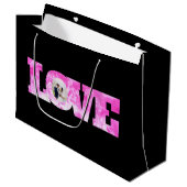 Tasje met liefdesfoto als cadeau (Voorkant Gekanteld)