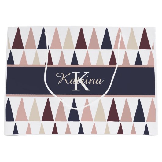 Tasje met monogram als cadeau (Voorkant)