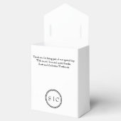 Tasje met monogram als feestartikelen bedankt bedankdoosjes (Geopend)