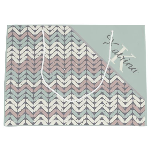 Tasje met monogram cadeau (Voorkant)