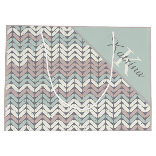 Tasje met monogram cadeau (Achterkant)