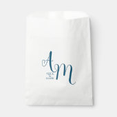 Tasje met monogram voor bruiloftsfeest cadeautjes bedankzakje (Voorkant)