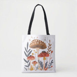 Tasje met Noorse paddenstoelen Tote Bag