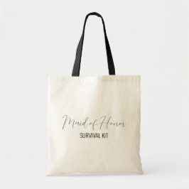 Tasje met overlevingspakket voor Maid of Honor Tote Bag
