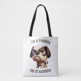 Tasje met Puppy die Straalt van Zonneschijn Tote Bag