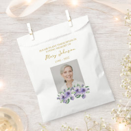 Tasje met viooltjeszaadjes als aandenken aan een u bedankzakje
