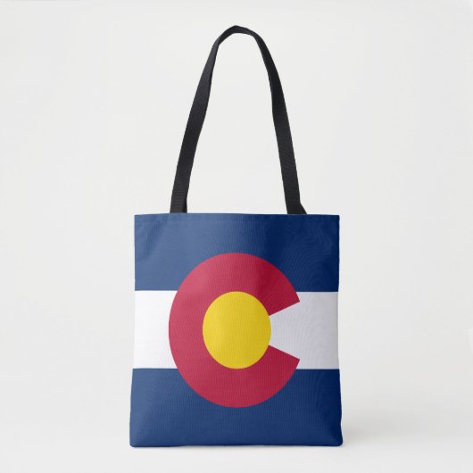 Tasje met vlag van Colorado Tote Bag (Voorkant)