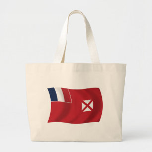 Tasje met vlag van Wallis en Futuna Grote Tote Bag