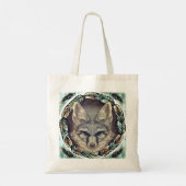 Tasje met vos schets tote bag (Achterkant)