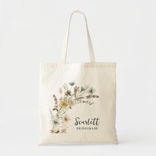 Tasje met wilde bloemen tote bag (Voorkant)