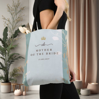 Tasje Mother of the Bride | Saliegroen & Goud Tote Bag