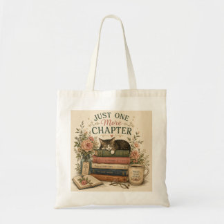 Tasje 'Nog één hoofdstuk' voor boekenliefhebbers  Tote Bag