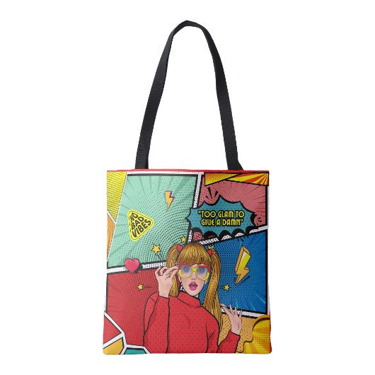 Tasje 'te glamourous' tote bag