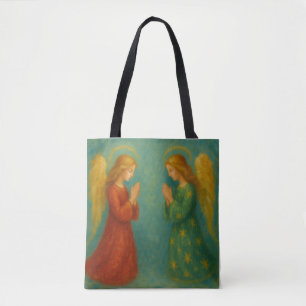Tasje 'Twee engelen biddend' Tote Bag